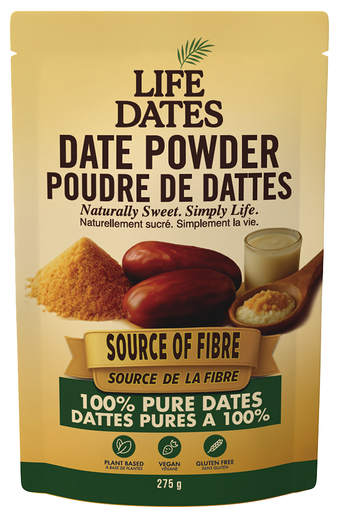 Life Dates Date Powder, original 275 g pouch front