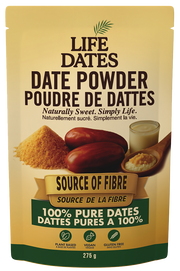Life Dates Date Powder, original 275 g pouch front